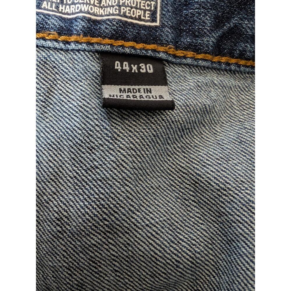Carhartt Jeans Mens 44x30 Blue Loose Fit Carpenter Utility Denim (947) - Picture 5 of 8